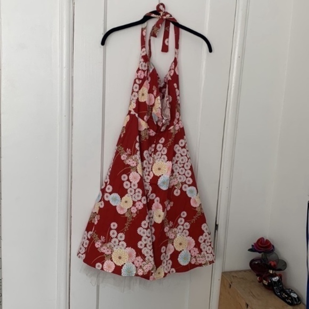 Ruby Rox A-line floral print Halter Dress 7